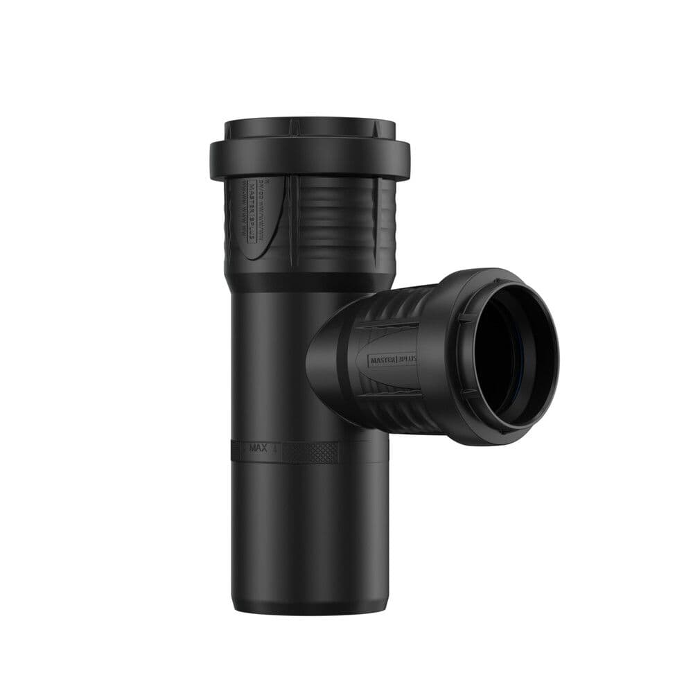 Pipelife Master 3 plus Té 87,5° MF PP noir 40 x 32 vue 1