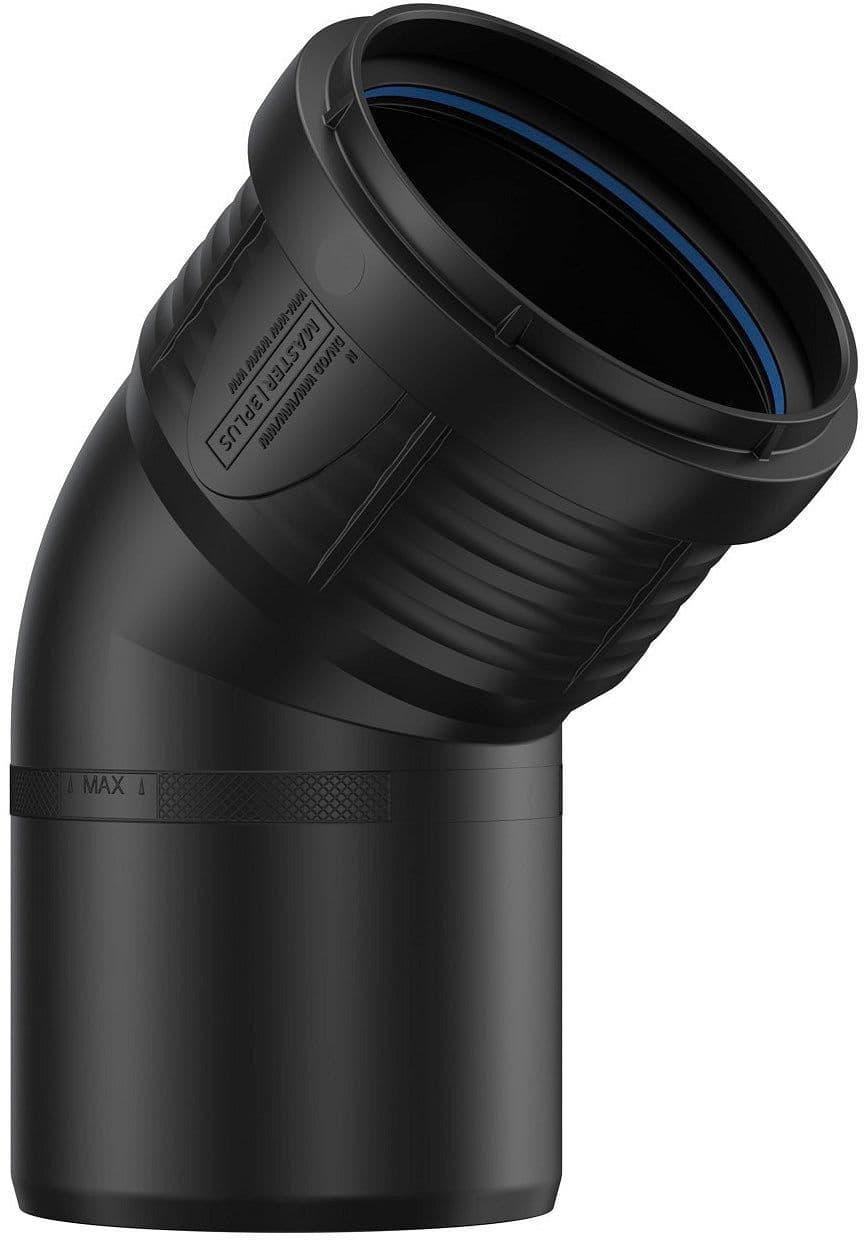 COUDE PP 45°MF 75MM NOIR vue 1