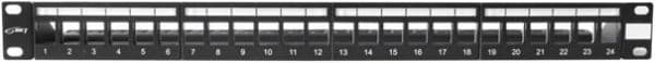 Panneau de brassage BKT 19" 24 x RJ45 vue 1