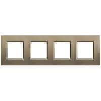 LivingLight - plaque rectangulaire 4 x 2 modules 71mm Square vue 1