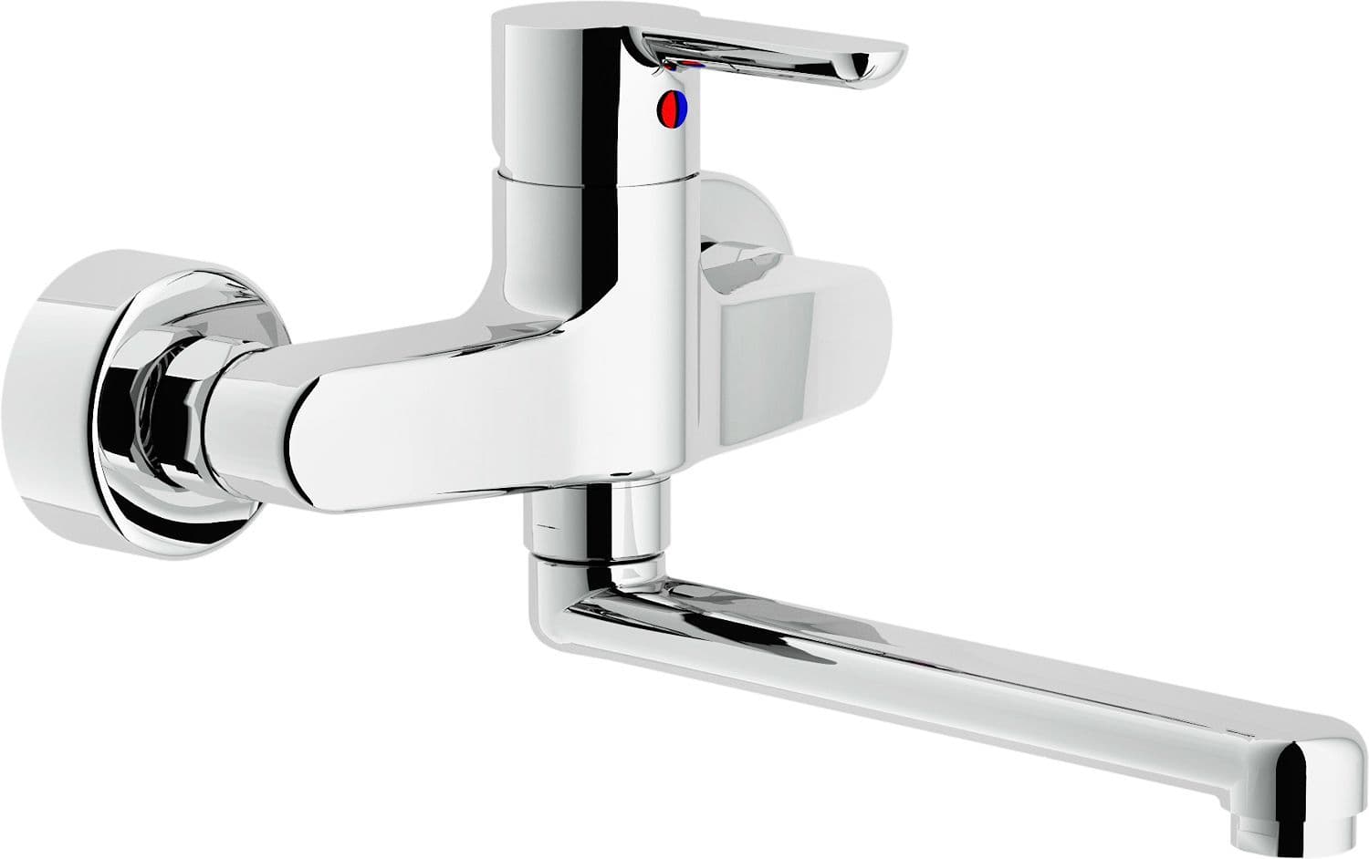MITIGEUR MURAL ABC BEC NOBILI EN-DESSOUS 13CM CHROME vue 1