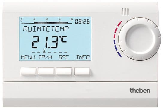 THERMOSTAT D'AMBIANCE PROGRAMMABLE RAM832TOP2 THEBEN 24 HEURES/7JOURS 230V CLASSE IV (2%) vue 1