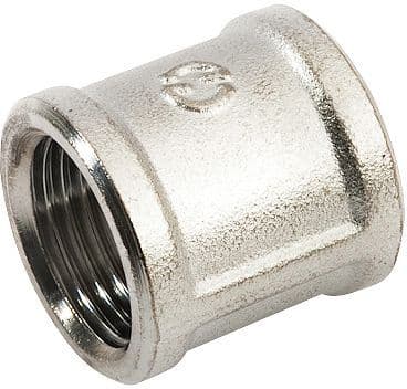MANCHON FILETE LAITON 1/2"FF CHROME vue 1