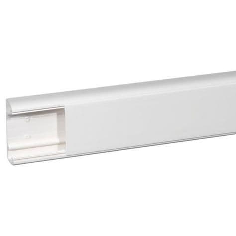 Goulotte DLP design 35 x 105mm Blanc - 2m - couvercle 85mm vue 1