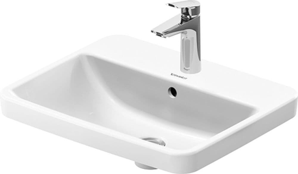Duravit No.1 lavabo encastré avec trop-plein 1 trou 545 mm vue 1