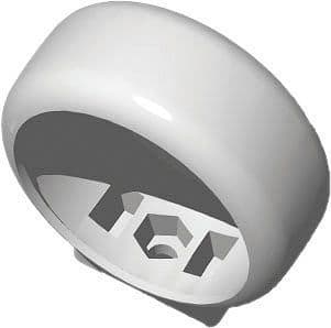 COLLIER DE SERRAGE PP 40MM BLANC vue 1