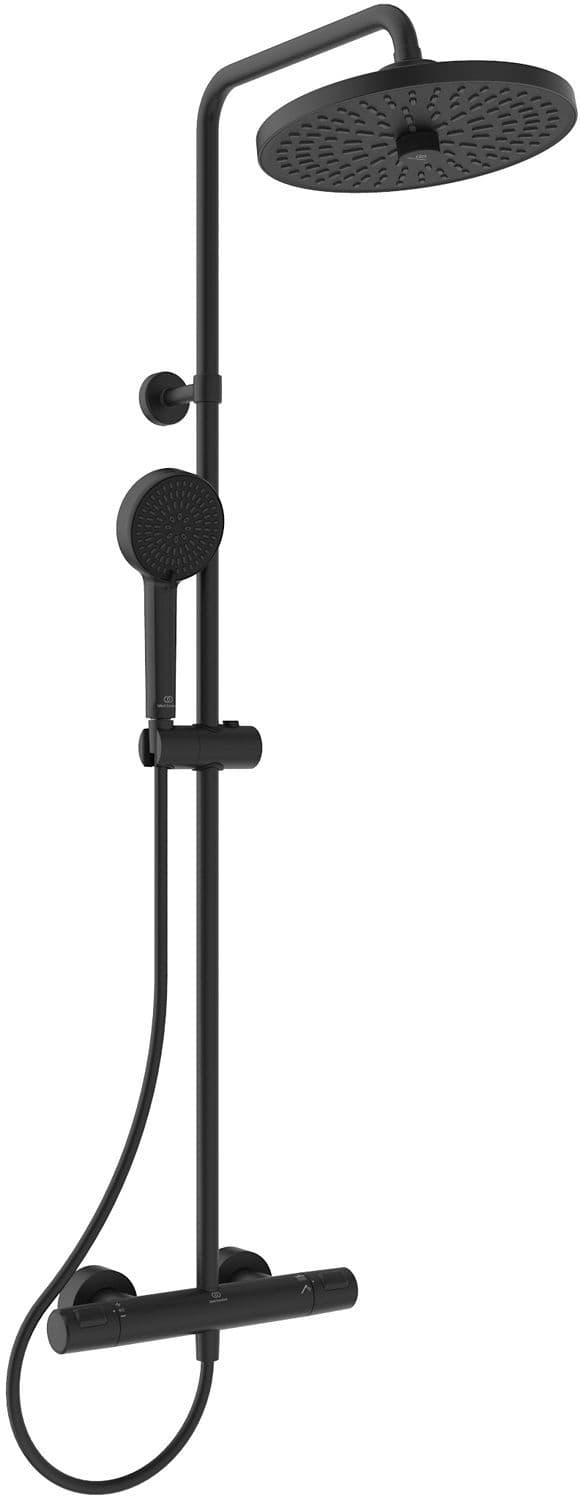 COLONNE DE DOUCHE+ THERMOSTAT CERATHERM T25+ IDEAL STANDARD 8L/MIN NOIR vue 1