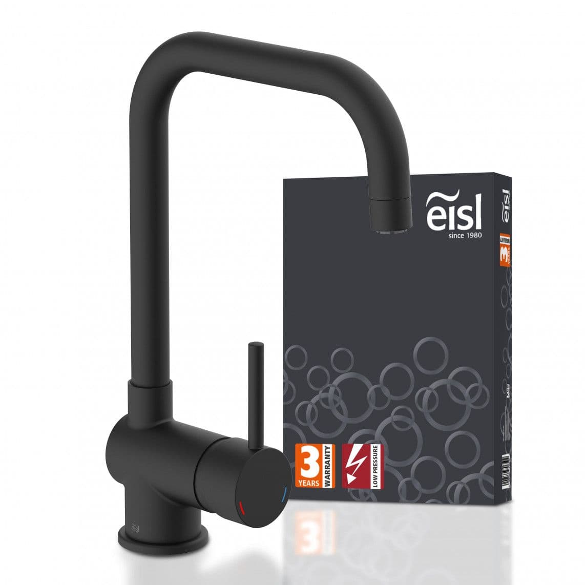 NI182GABL-LP FUTURA Mitigeur évier basse pression, noir mat vue 1
