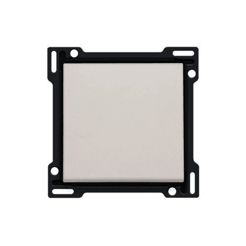 Set de finition pour interrupteur ou bouton-poussoir simple, couleur light grey vue 1