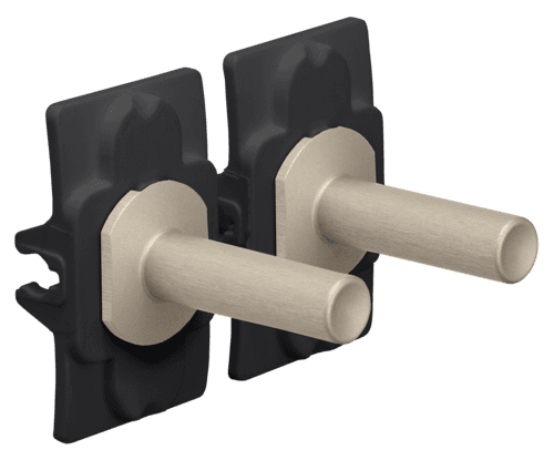 Ensemble Niko Toggle pour des fonctions de commutation double, couleur steel champagne coated vue 1