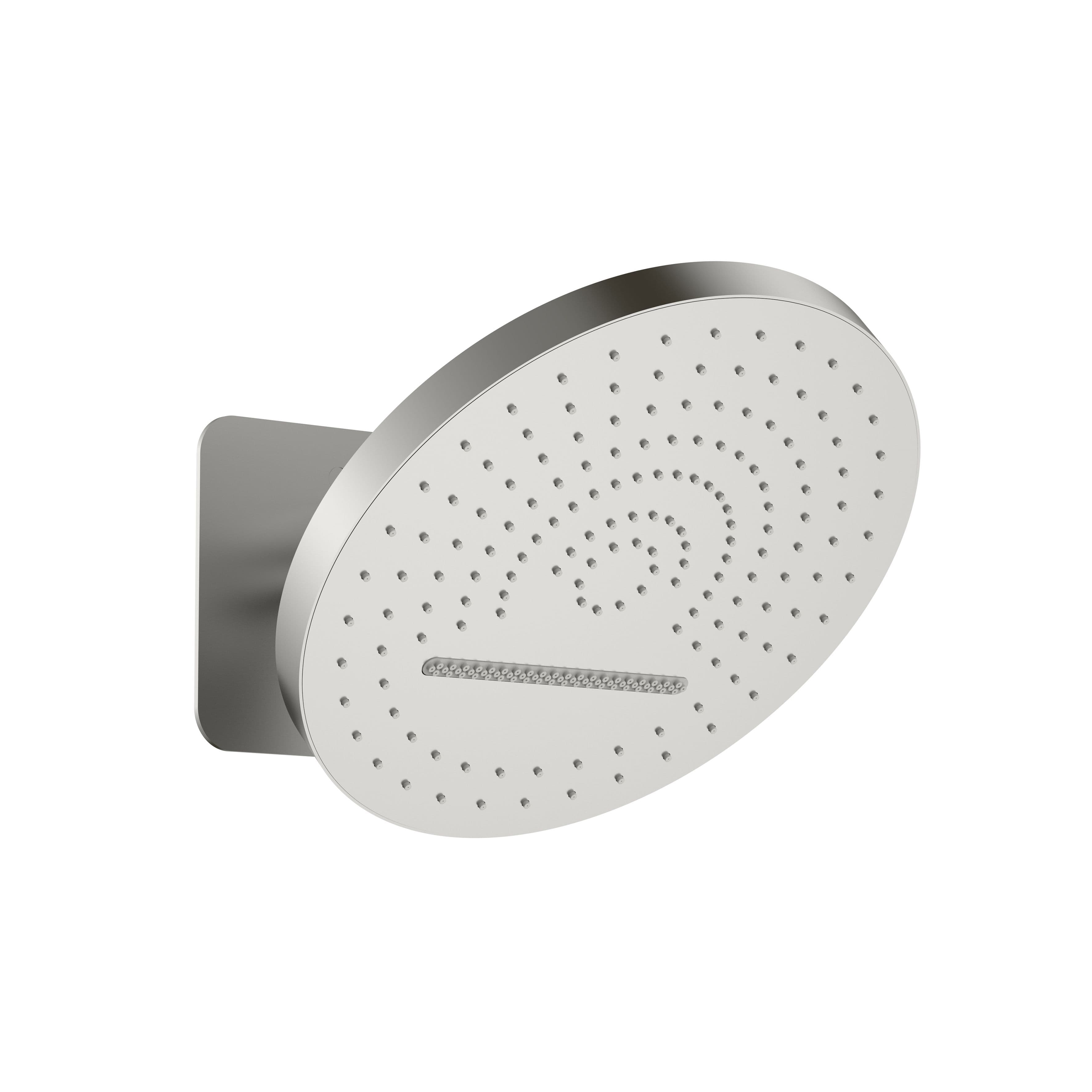 UNIFORMA DOUCHE DE TÊTE TROPICAL RAIN XL – 2 JETS – MONTAGE MURALE – AVEC BOÎTIER D’ENCASTREMENT – 32 CM – ACIER INOX BROSSÉ vue 1