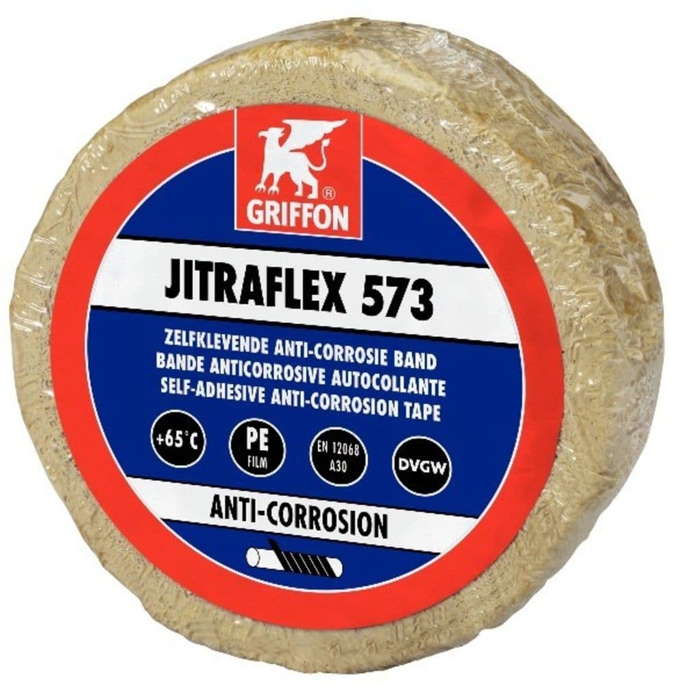 Griffon Jitraflex 573 ruban adhésif anticorrosion gris clair B 5 cm rouleau 10 m vue 1
