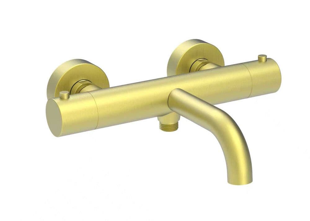 GO Van Marcke Verona mitigeur bain/douche thermostatique or brossé vue 1
