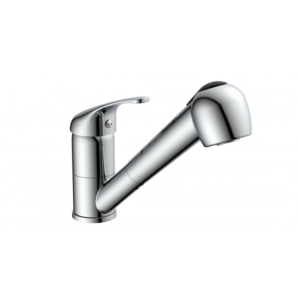 NI183CRT GRANDE VITA CLASSIC Mitigeur évier avec douchette à rincer extractible, chromé vue 1