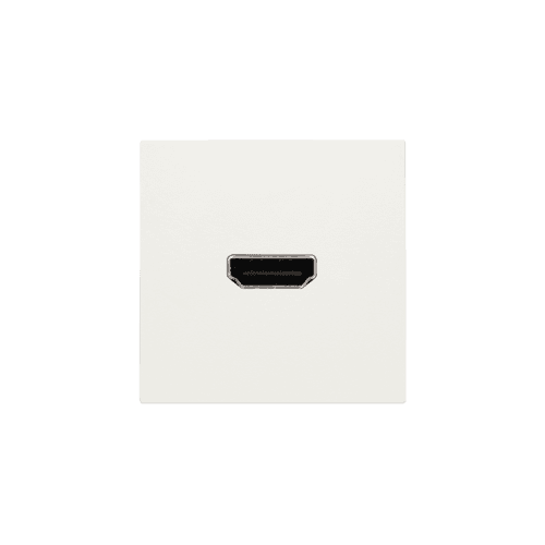 Set de finition avec prise HDMI/HDMI, couleur white vue 1