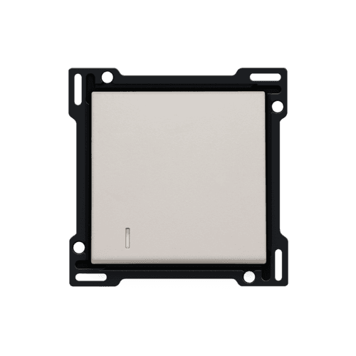 Set de finition avec voyant pour interrupteur ou bouton-poussoir simple, couleur light grey vue 1