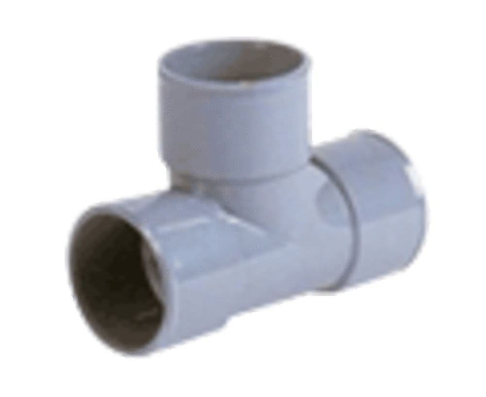 Nicoll raccord à coller PVC Té 87,3° FFF D 80 gris vue 1