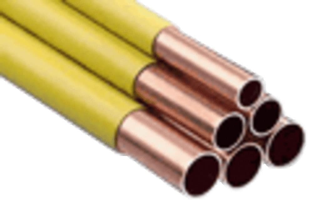 Wicu tube pour gaz cuivre dur enduit jaune pour gaz par longueur 5 m 26 x 28 vue 1