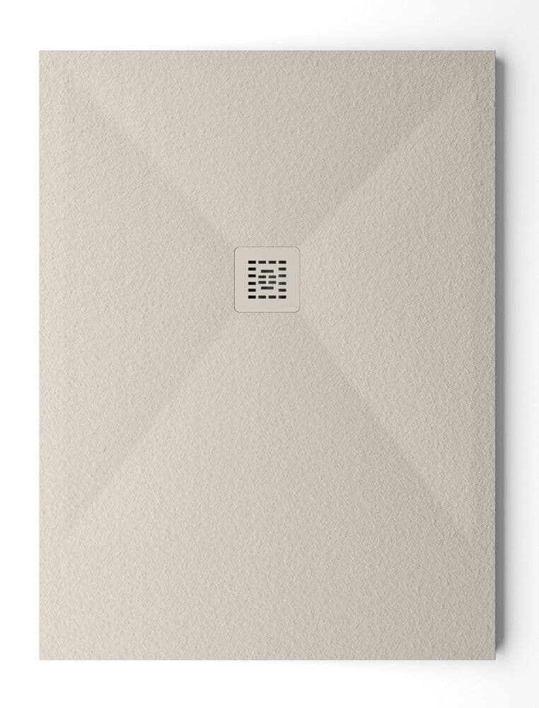 Arblu Trendy receveur de douche 1200 x 900 x 30 mm - avec bonde de vidage BLU PLUS et couvre-bonde en blanc vue 1