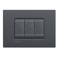 LivingLight - plaque air 3 modules Anthracite vue 1