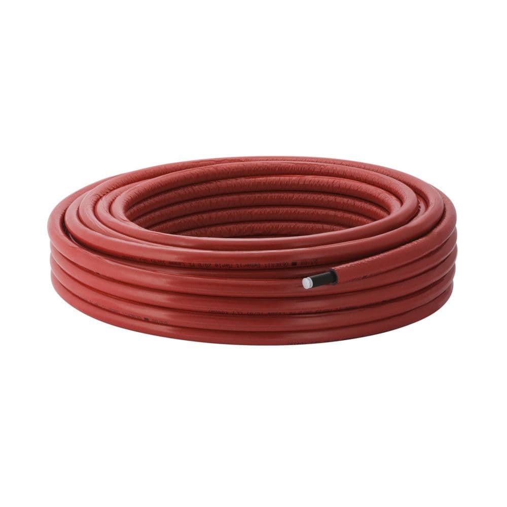 Geberit Mepla tube multicouche pré-isolé rond rouge 6mm D26 rouleau 25m vue 1