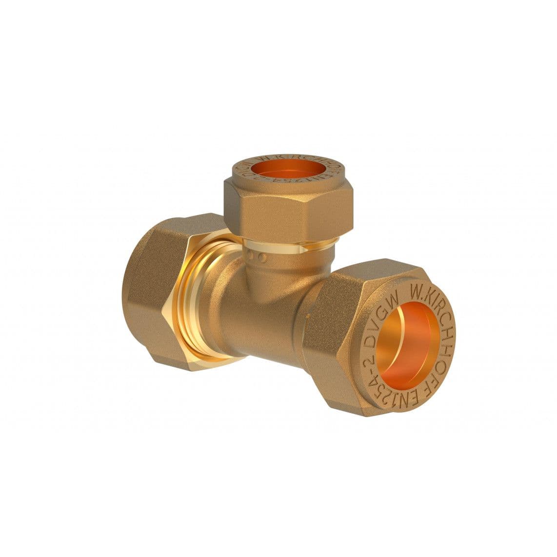 989453517 LT Té de réduction, vierge, 18 mm x 15 mm x 18 mm, raccord à serrer pour tube en cuivre vue 1