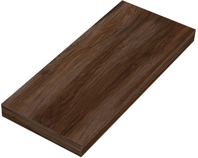 TABLETTE MURALE COFFEE 150X350X19MM JUSQU'A 7KG NOYER VELOURS vue 1