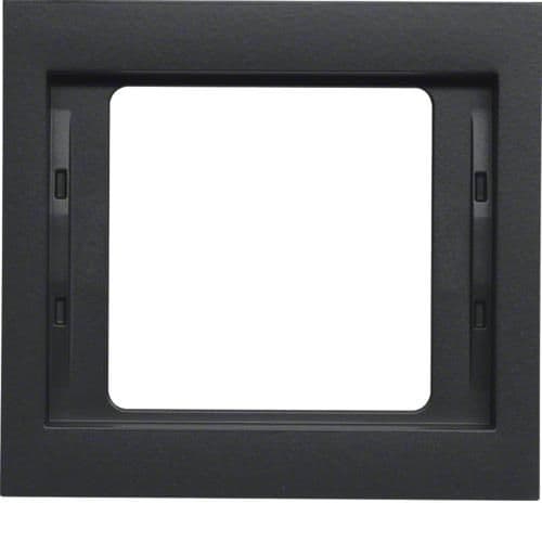 Plaque de recouvrement 1 poste Berker K.1 Anthracite, mat vue 1