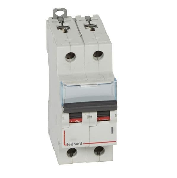 Disjoncteur DX³ 6000A / 10kA 2 pôles courbe B 25A 230 / 400V - 2 modules vue 1
