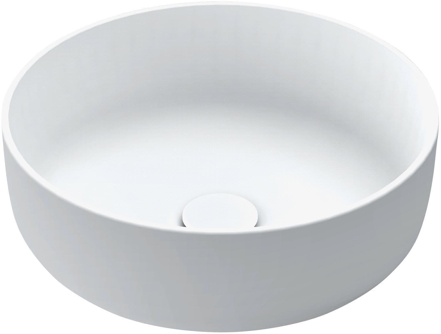 VASQUE A POSER NEO C RONDE SANS PLAGE ROBINET/TROP-PLEIN XONYX BLANC SATIN vue 1