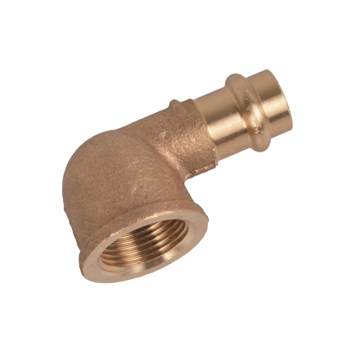 988621154 BR coude 90°, vierge, 12 mm x 1/2" F, 1 manchon, (P4090g) vue 1