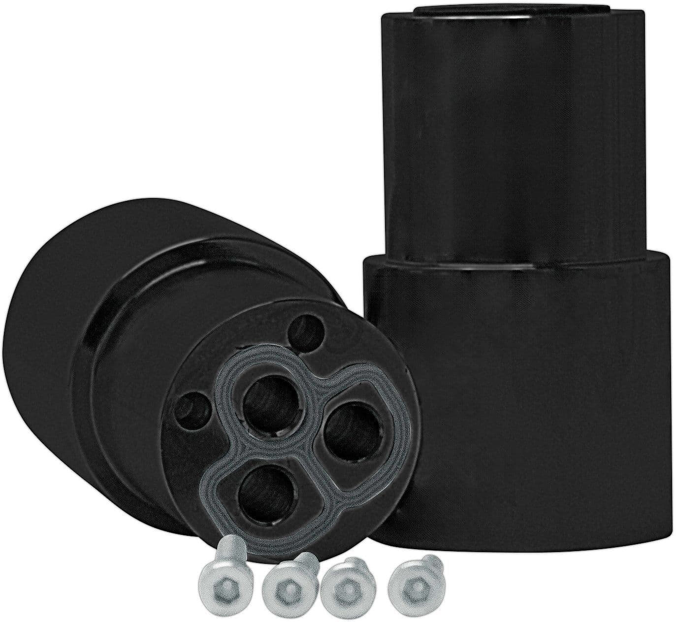 RALLONGE +35MM POUR 4TROUS ROBINET BAIN NOBILI NOIR MAT vue 1