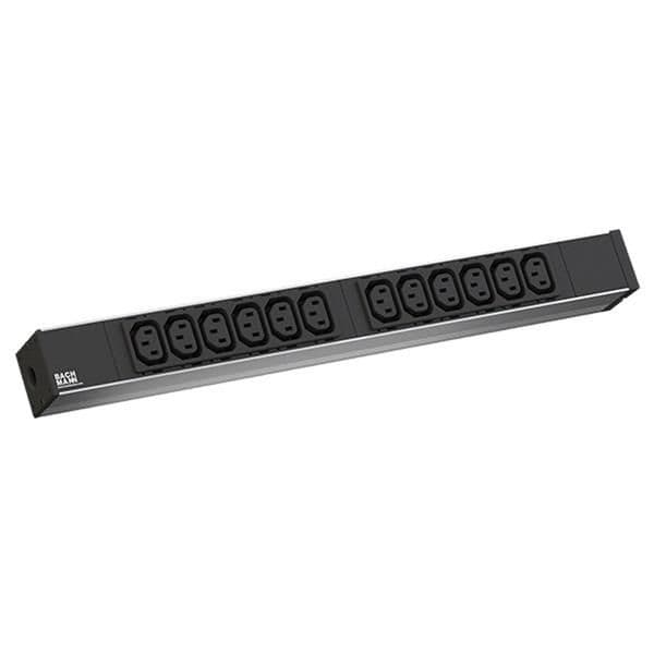 19 1HE 12 x C13 1 x borne de raccordement vue 1