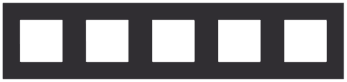 Plaque de recouvrement quintuple, entraxe de 71 mm, couleur Niko Pure alu black brushed vue 1