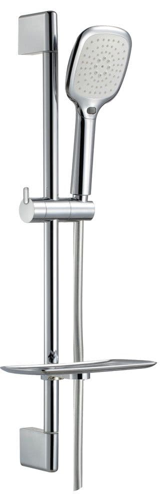 Van Marcke Poggio set de douche complet 65cm 3 jets flexible lisse chromé vue 1