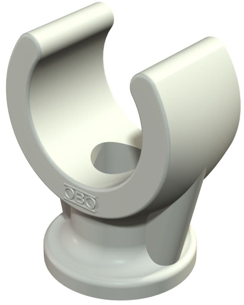 Obo Bettermann collier sur socle simple sur M6 PP 2962 22 LGR gris clair par 50 vue 1