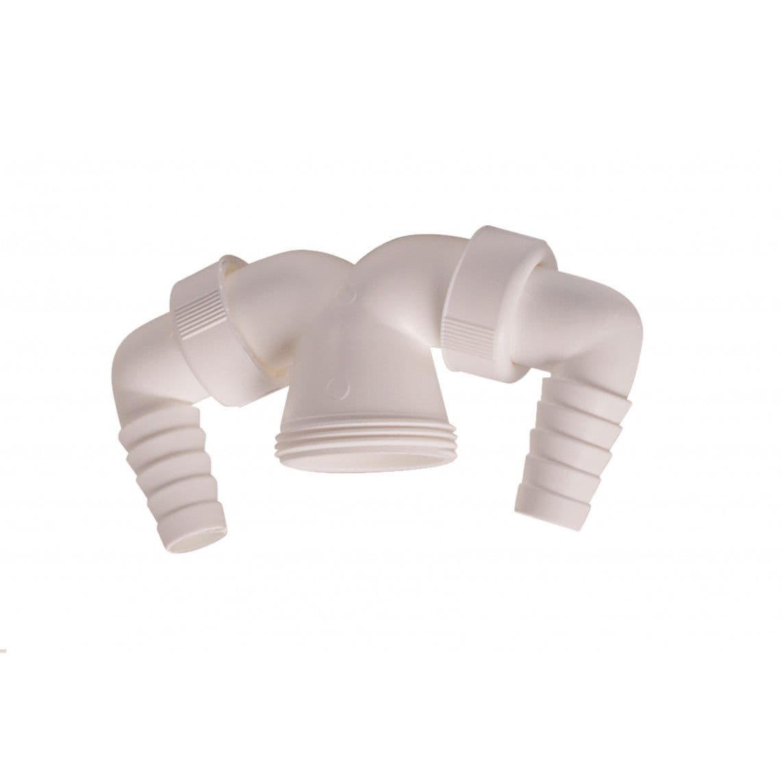98837960 KS DALLMER raccordement d'appareil double, blanc, 1 1/2" M x 3/4"T vue 1