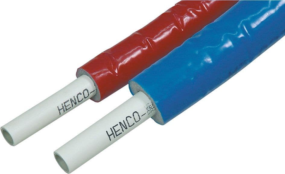 TUBE MULTICOUCHE + ISOLATION ISO4(=6MM) 16X2 BLEU ROULEAU 100M HENCO vue 1