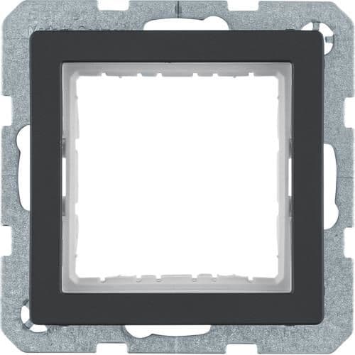 Adaptateur 45 x 45mm pour Berker Q.1 / Q.3 Anthracite vue 1