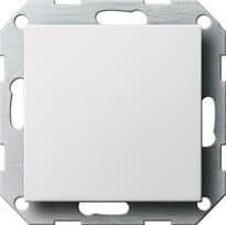 Cache borgne avec anneau de support Blanc satiné uniquement pour fixation par vis. vue 1