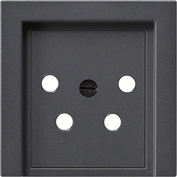 Cache pour boîtier de jonction KPN à 4 pôles Anthracite vue 1
