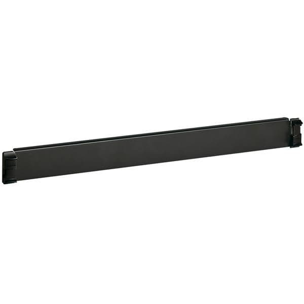 Plaque obturateur métal 1U 19 Noir vue 1