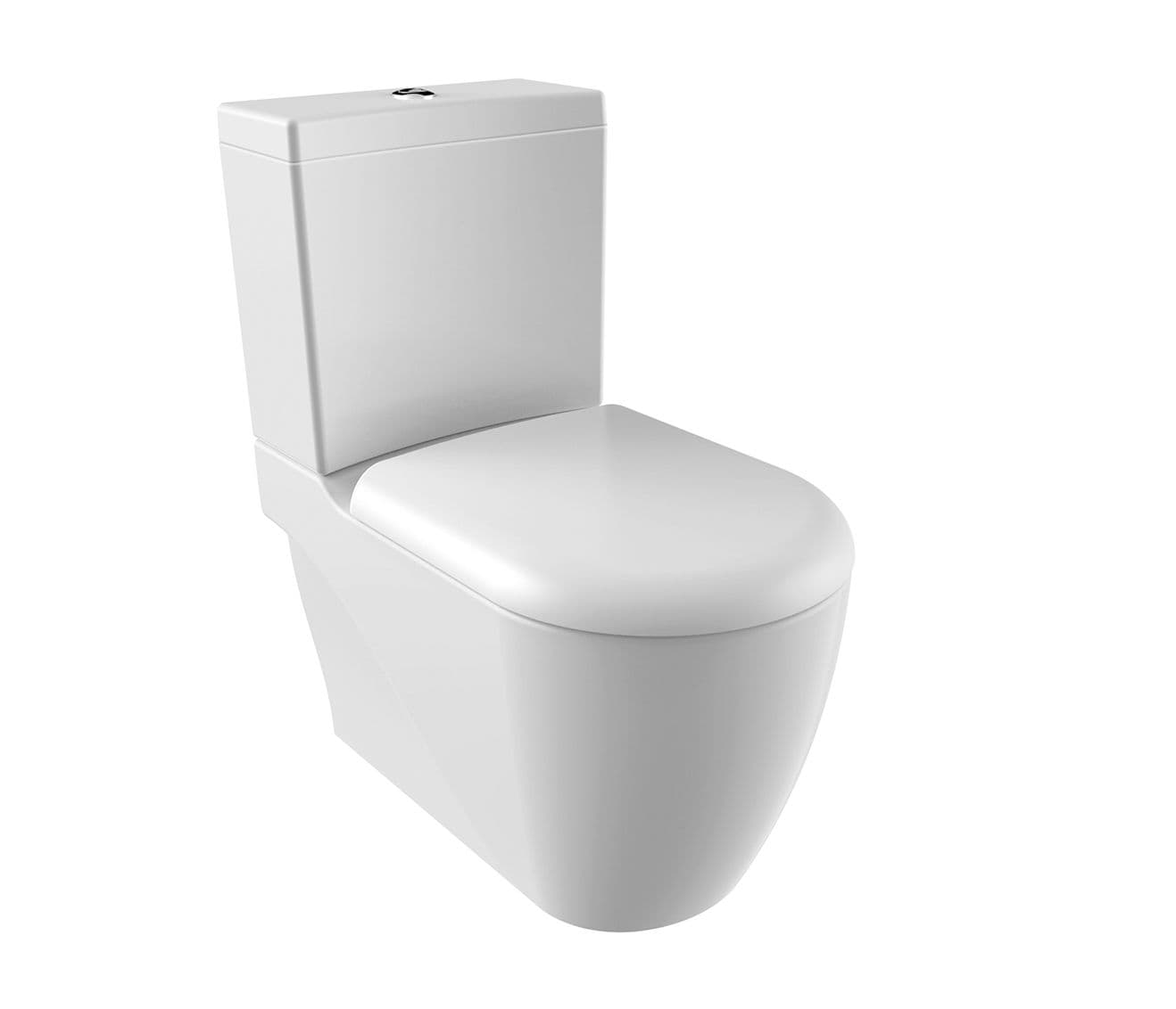 GRANDE XXL CUVETTE WC À POSER, AVEC HYGIÈNE (BIDET), SORTIE MUR/VERTICALE vue 1