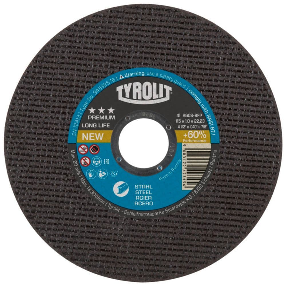 Tyrolit Premium disque à tronçonner Longlife pour acier D115x1.0 vue 1