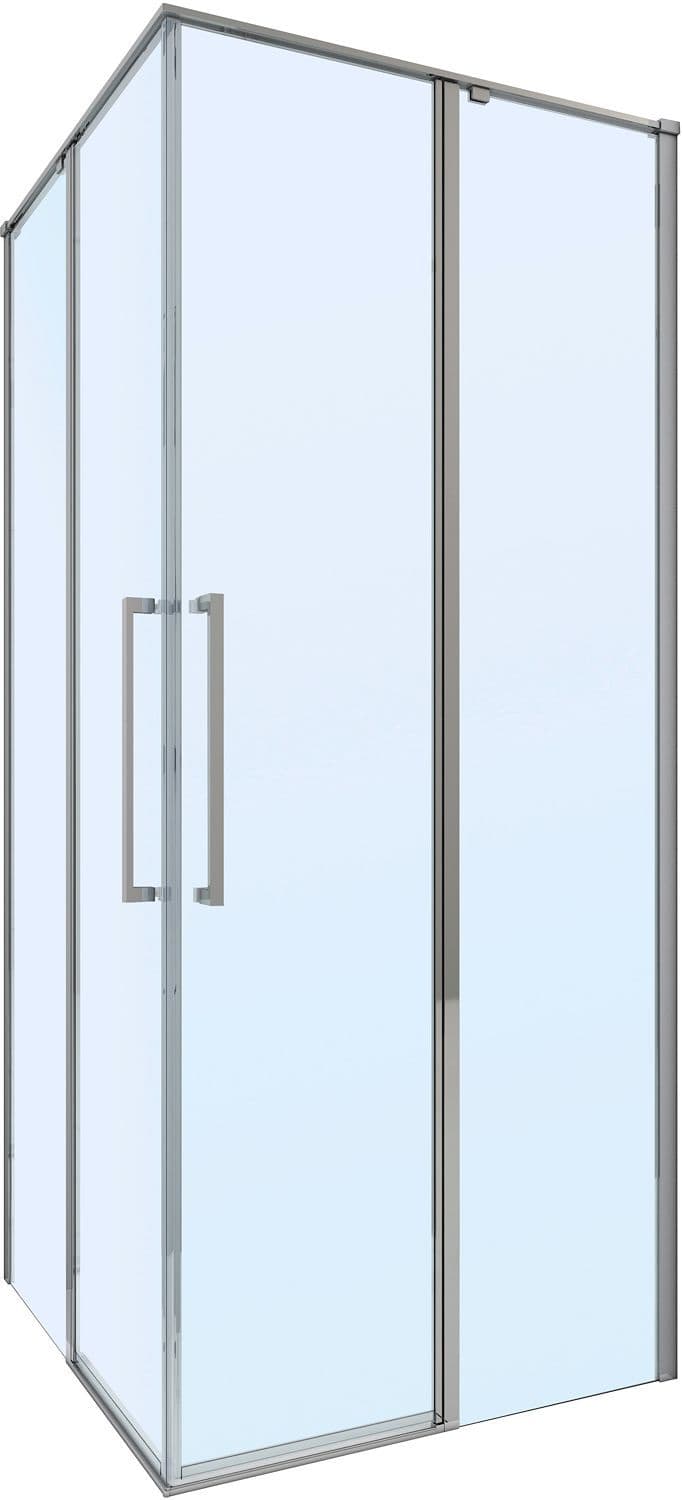 ACCES D'ANGLE URBAN DESCO COLLECTION 87,5-89 H200 SATINE-CHROME vue 1