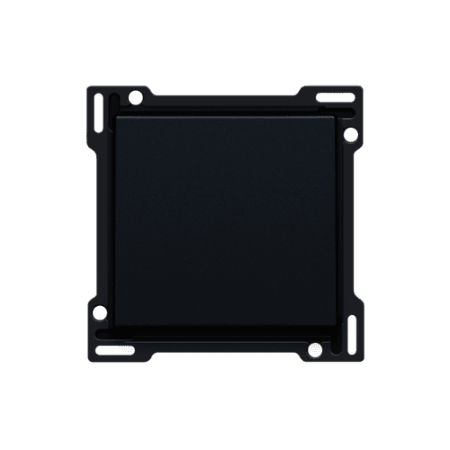 Set de finition pour interrupteur ou bouton-poussoir simple, couleur black coated vue 1