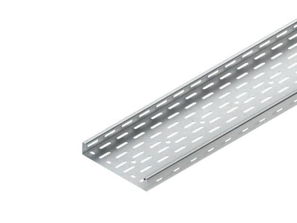 Chemin de câble + éclisse en U, longueur = 3m, épaisseur = 0,75mm, sendzimir vue 1
