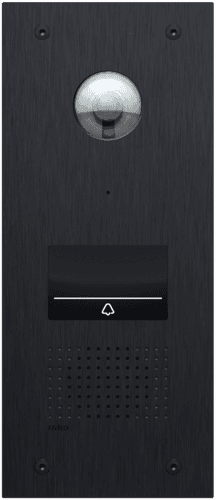 Poste extérieur vidéo pour Niko Home Control, avec 1 bouton-poussoir tactile éclairé vue 1
