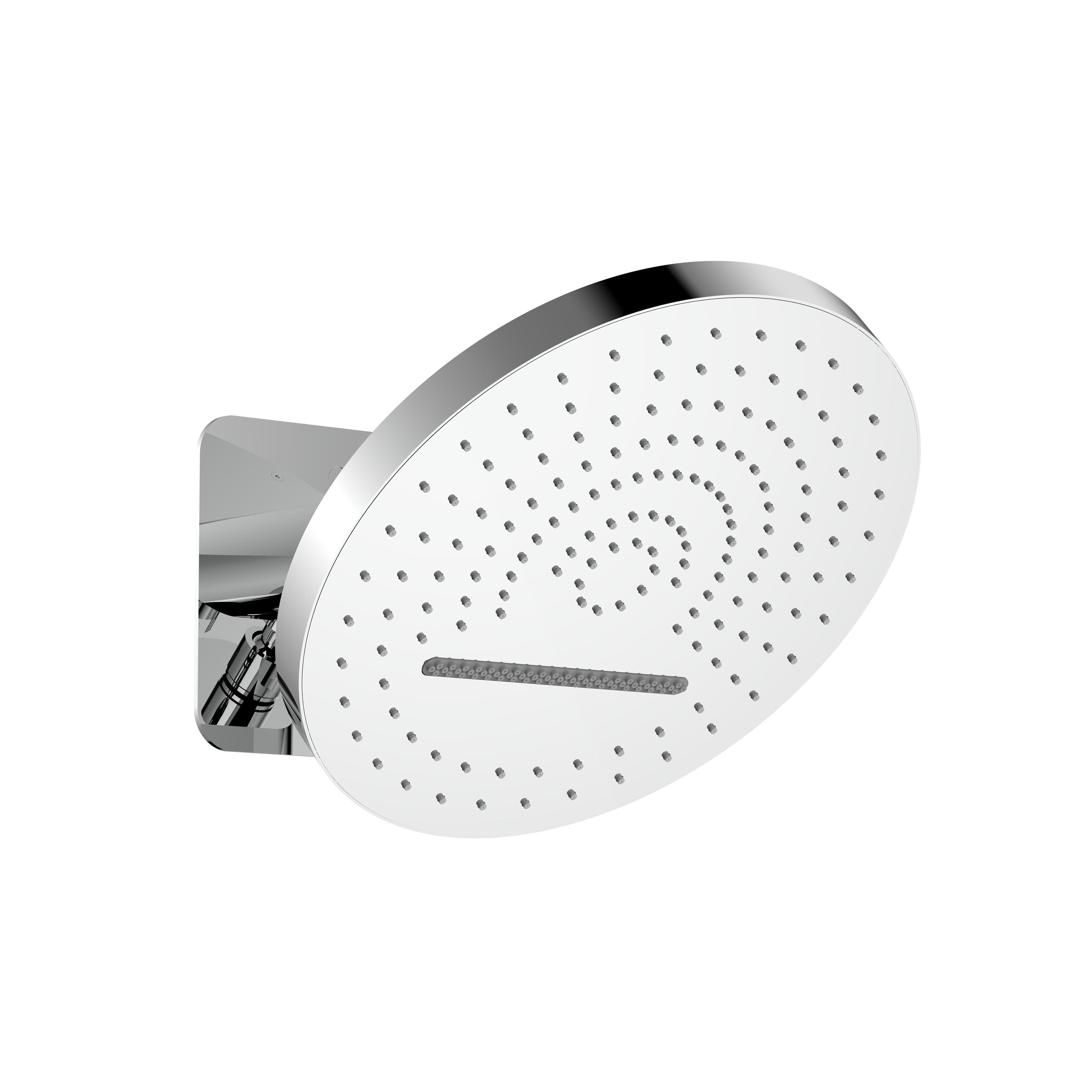 UNIFORMA DOUCHE DE TÊTE TROPICAL RAIN XL – 2 JETS – MONTAGE MURALE – AVEC BOÎTIER D’ENCASTREMENT – 32 CM – CHROME vue 1