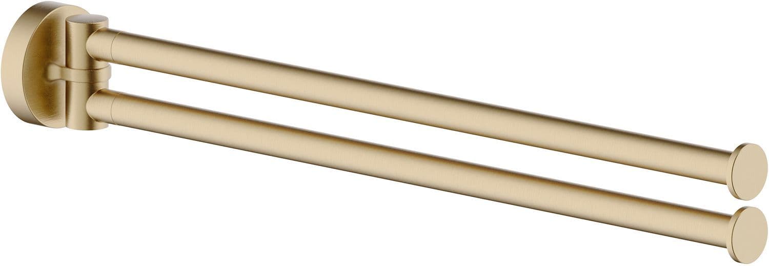 PORTE-SERVIETTE DOUBLE MOBILE NOBILI 343MM MIELE BROSSE vue 1